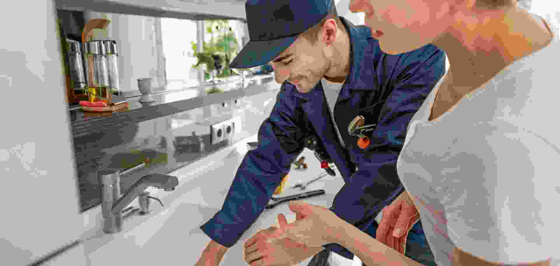 Illustratie van veelvoorkomende loodgietersproblemen en oplossingen